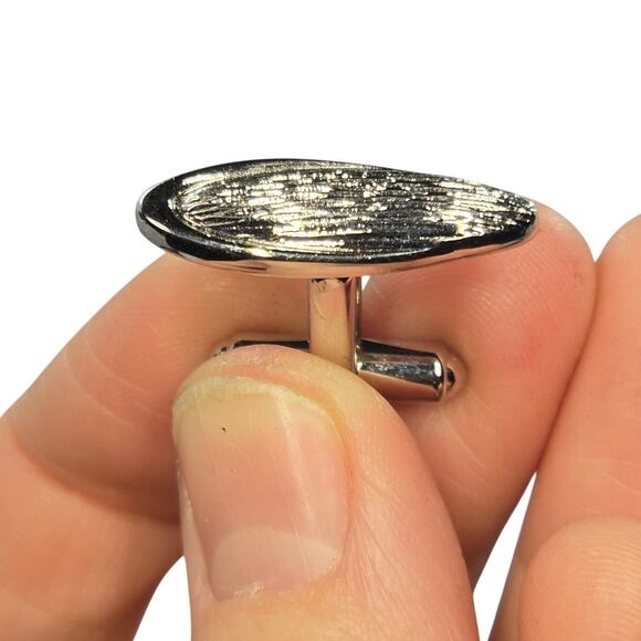 Vintage Rosenbaums/Hickok Silver Cufflinks - Picture 2 of 5